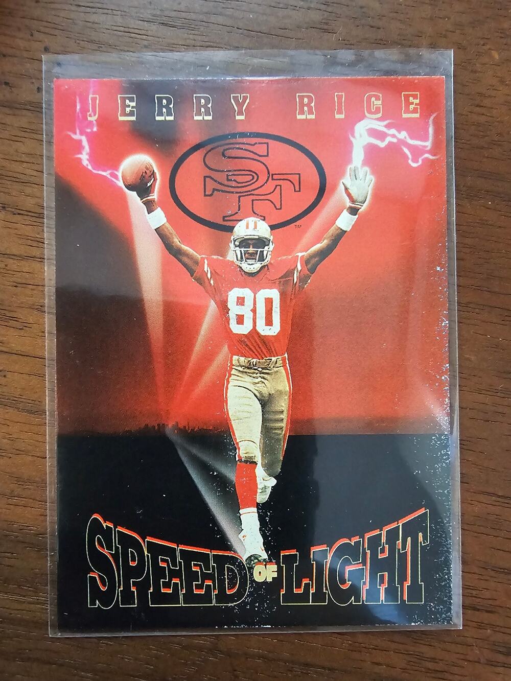 Jerry Rice 1992 Skybox Primetime #236 - Speed of Light - NFL - Fresh Pull